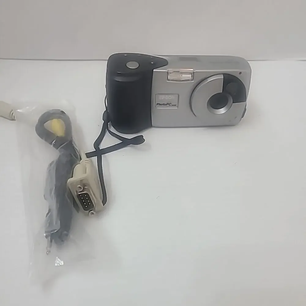 Epson PhotoPC 600 Vintage Digital Camera Tested Working w Manual 1990s